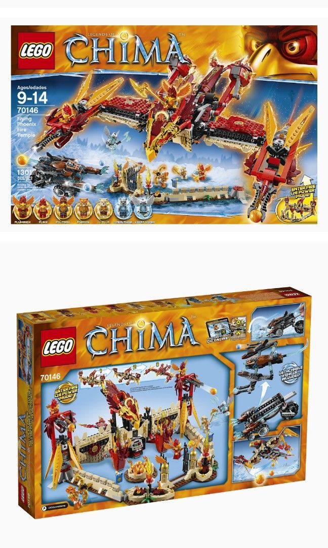 Lego Chima 70146 - 全新冇盒（圖片1-2是參考）, 興趣及遊戲, 玩具