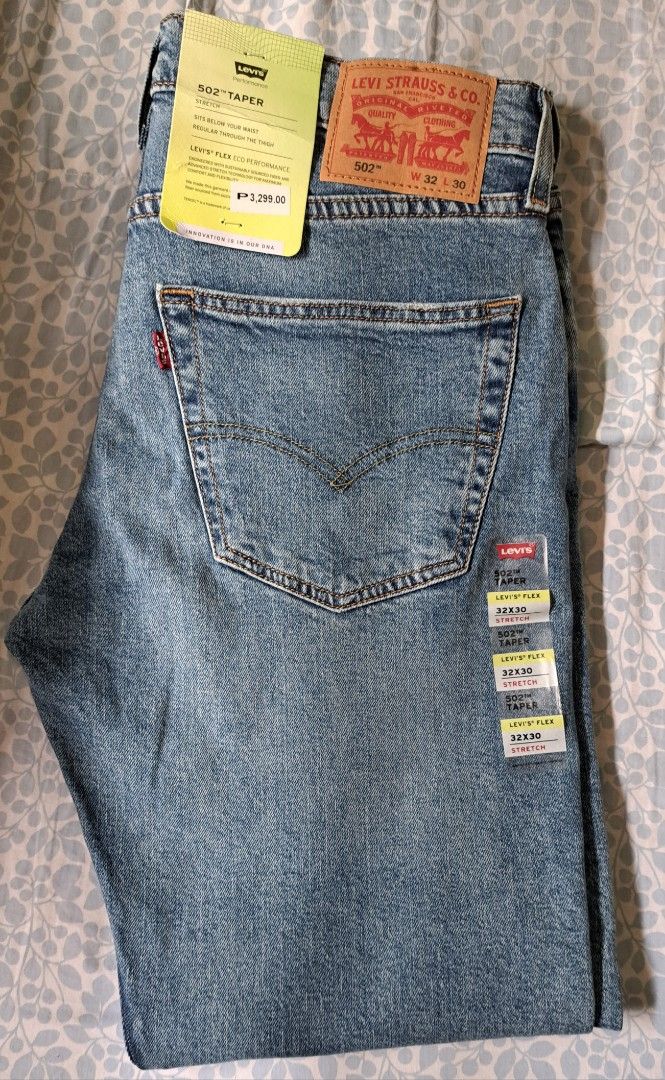 Levi's 502 regular taper, Men's Fashion, Bottoms, Jeans on Carousell