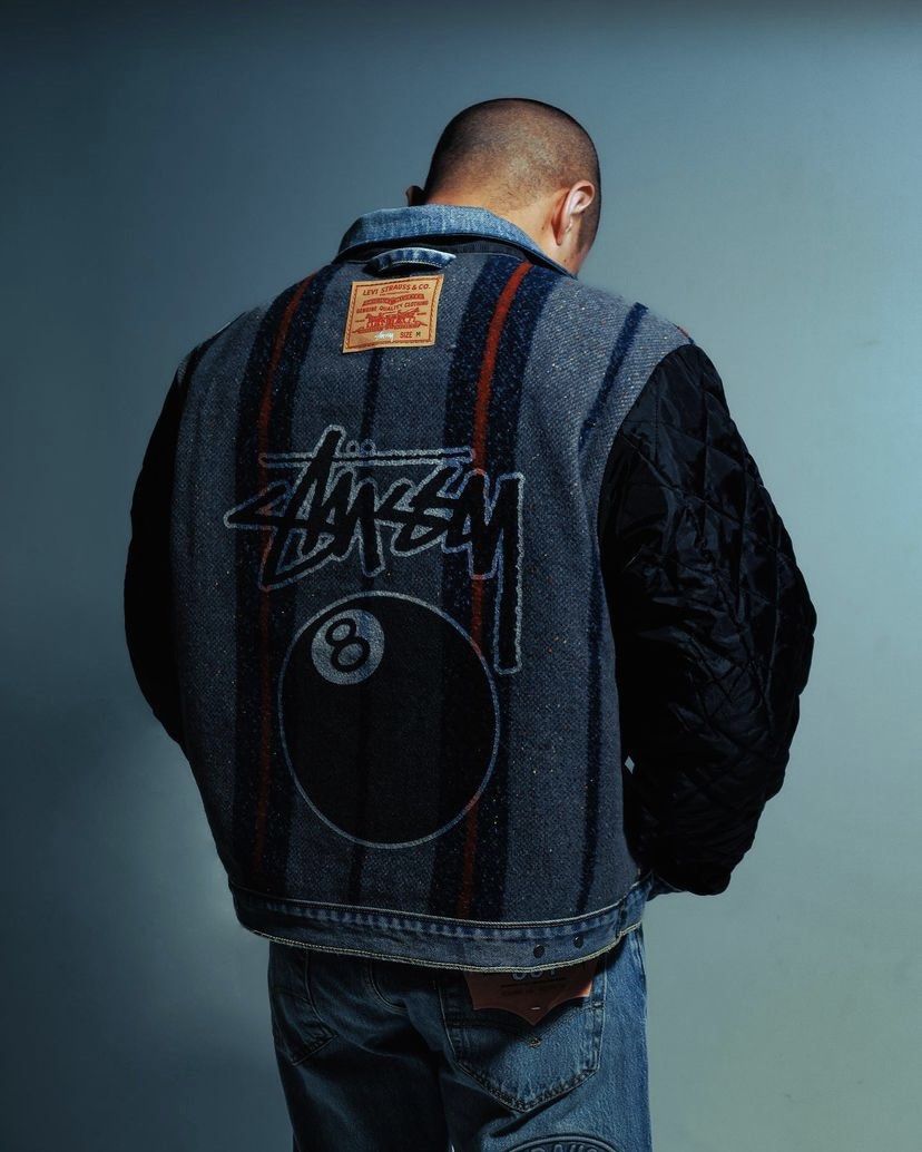 Levi's x Stussy 8 Ball Trucker Jacket, Men's Fashion, Coats, Jackets and  Outerwear on Carousell