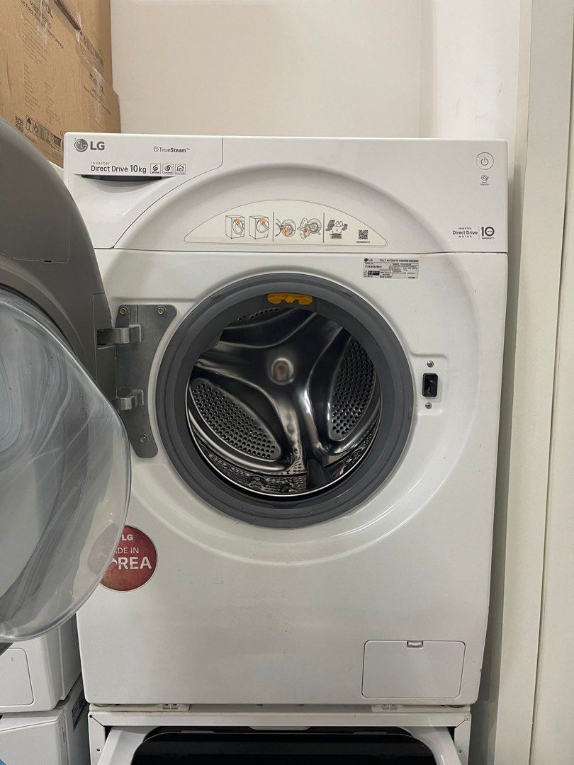 LG 10Kg Front Load Washer Machine (FC1410S3W) & LG 2Kg Top Load Mini
