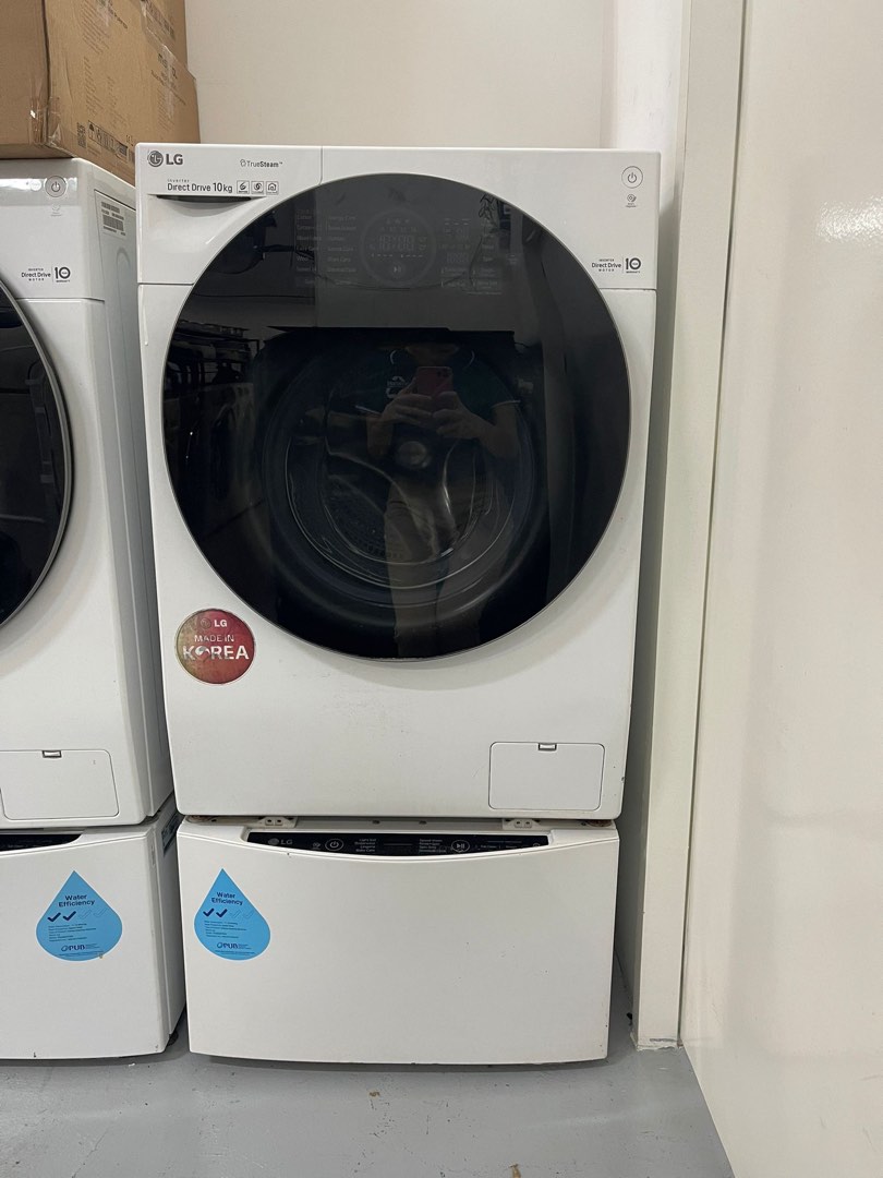 LG 10Kg Front Load Washer Machine (FC1410S3W) & LG 2Kg Top Load Mini