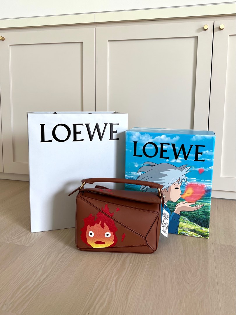 Loewe Ghibli Howl's Moving Castle Calcifer small Puzzle bag