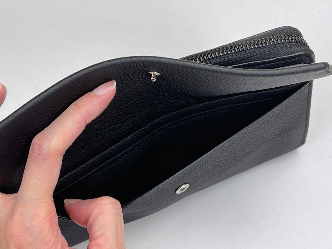 Louis Vuitton M69831 New Long Wallet, Black, One Size
