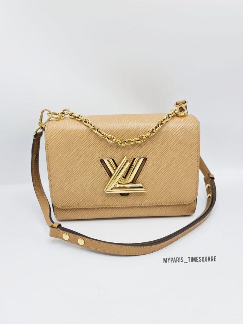 Louis Vuitton Camel/Black Epi Leather Twist MM Bag Louis Vuitton