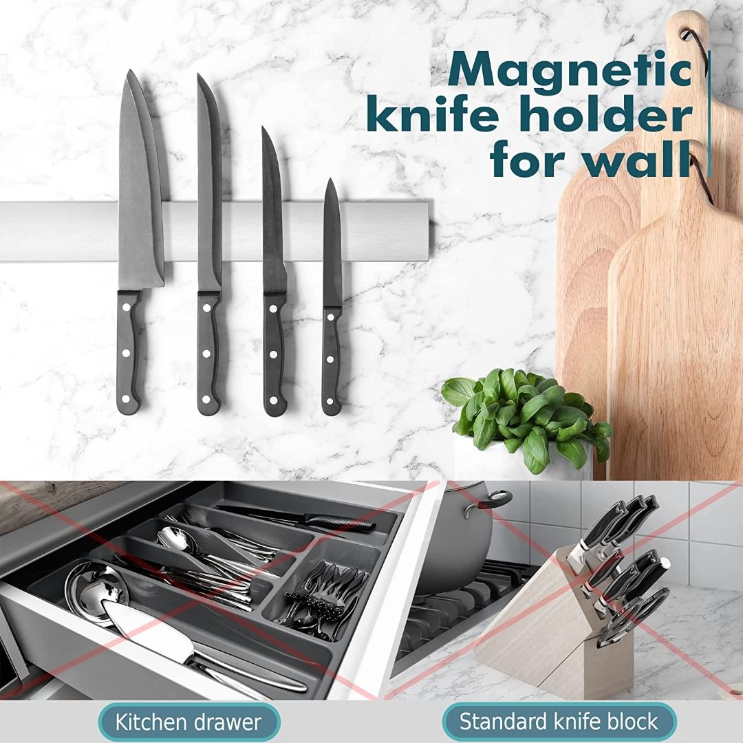 Ecoco Wall-mounted Kitchen Knife Storage Container Cutlery