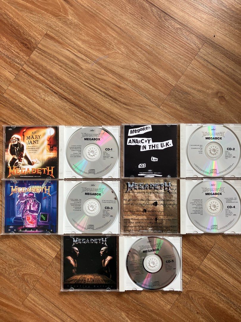 Megadeth - Megabox Singles Collection, Hobbies & Toys, Music & Media ...