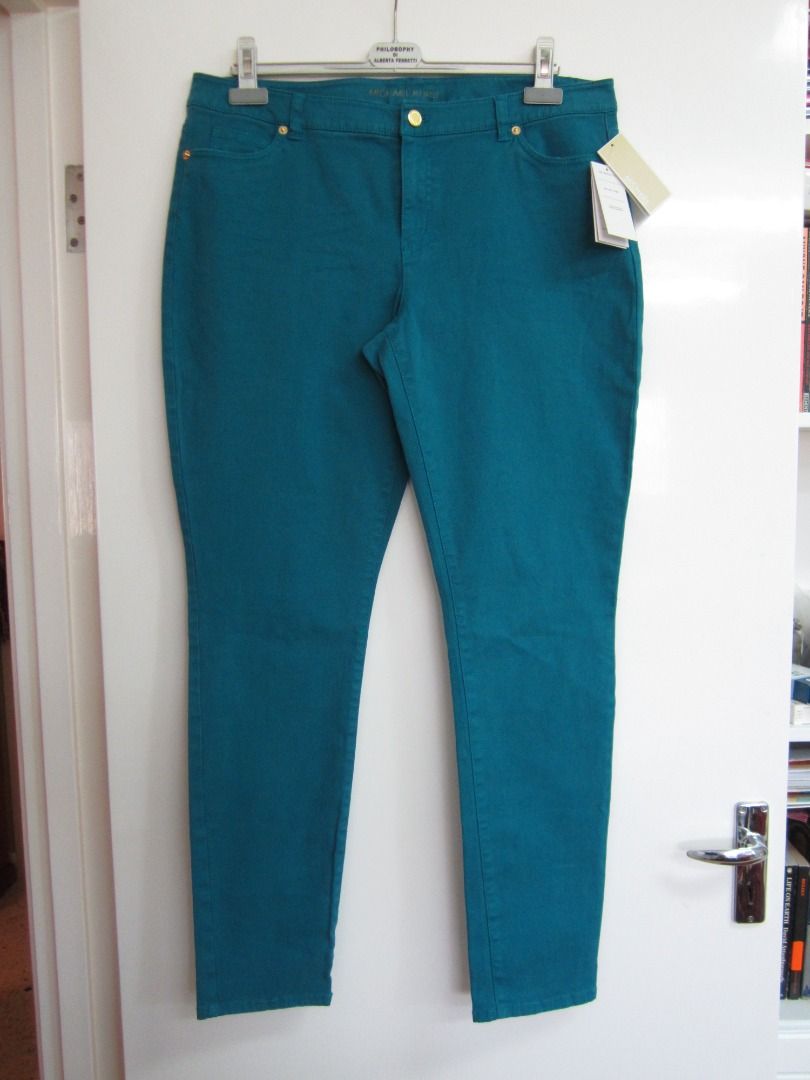 MICHAEL by Michael Kors New Jeans Dark Peacock, Women's Fashion, Bottoms,  Jeans on Carousell