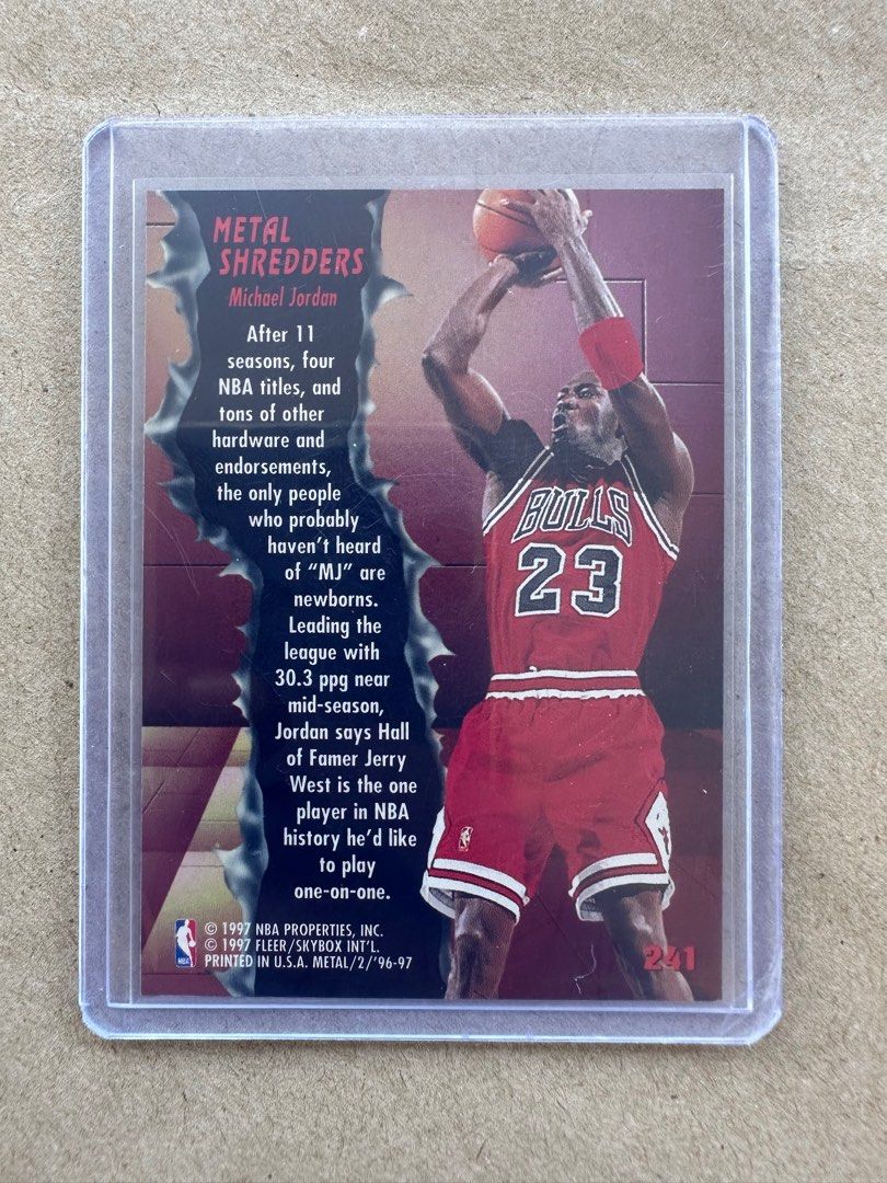 fleer metal michael jordan