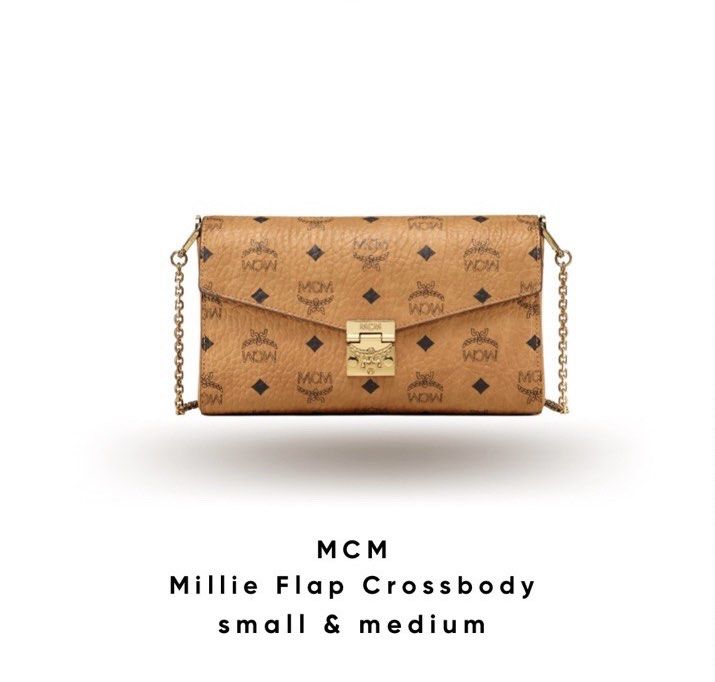 Mcm millie visetos clearance flap crossbody