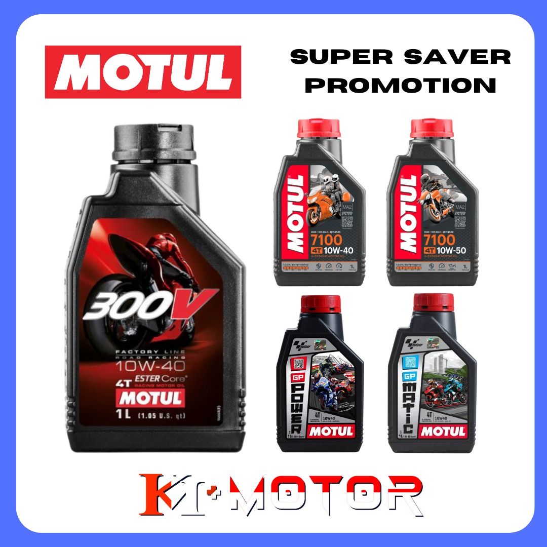 Motul 300V 10W40 Fully Synthetic Engine Oil, Motorcycles, Motorcycle  Accessories on Carousell