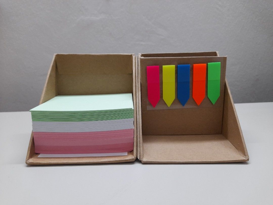 Muda Sticky Notes + Notepad Box Set, Hobbies & Toys, Stationery & Craft, Stationery & School