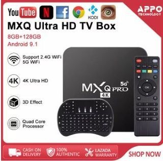 MX Q 5G 4K 8+128G Ultra HD TV Box Wireless Wifi Quad Core Android 9.0 New Version
