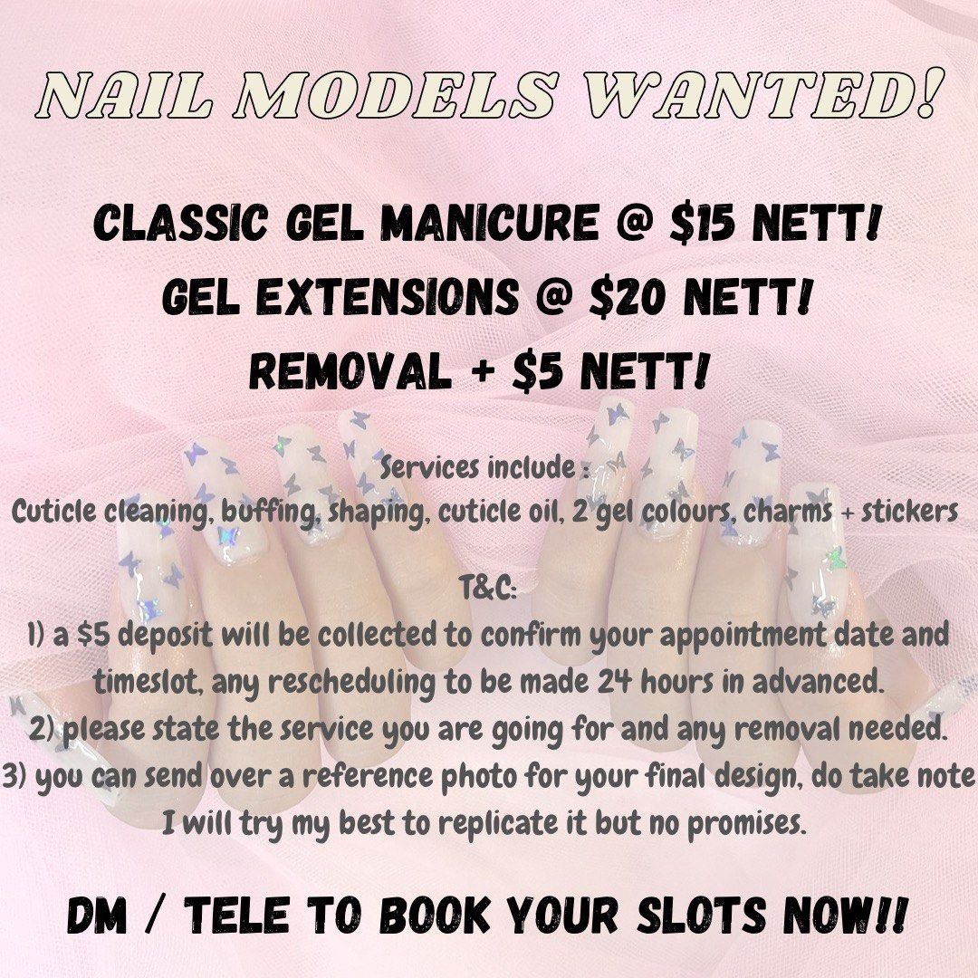 Nail Models WANTED!!, Beauty & Personal Care, Hands & Nails on Carousell
