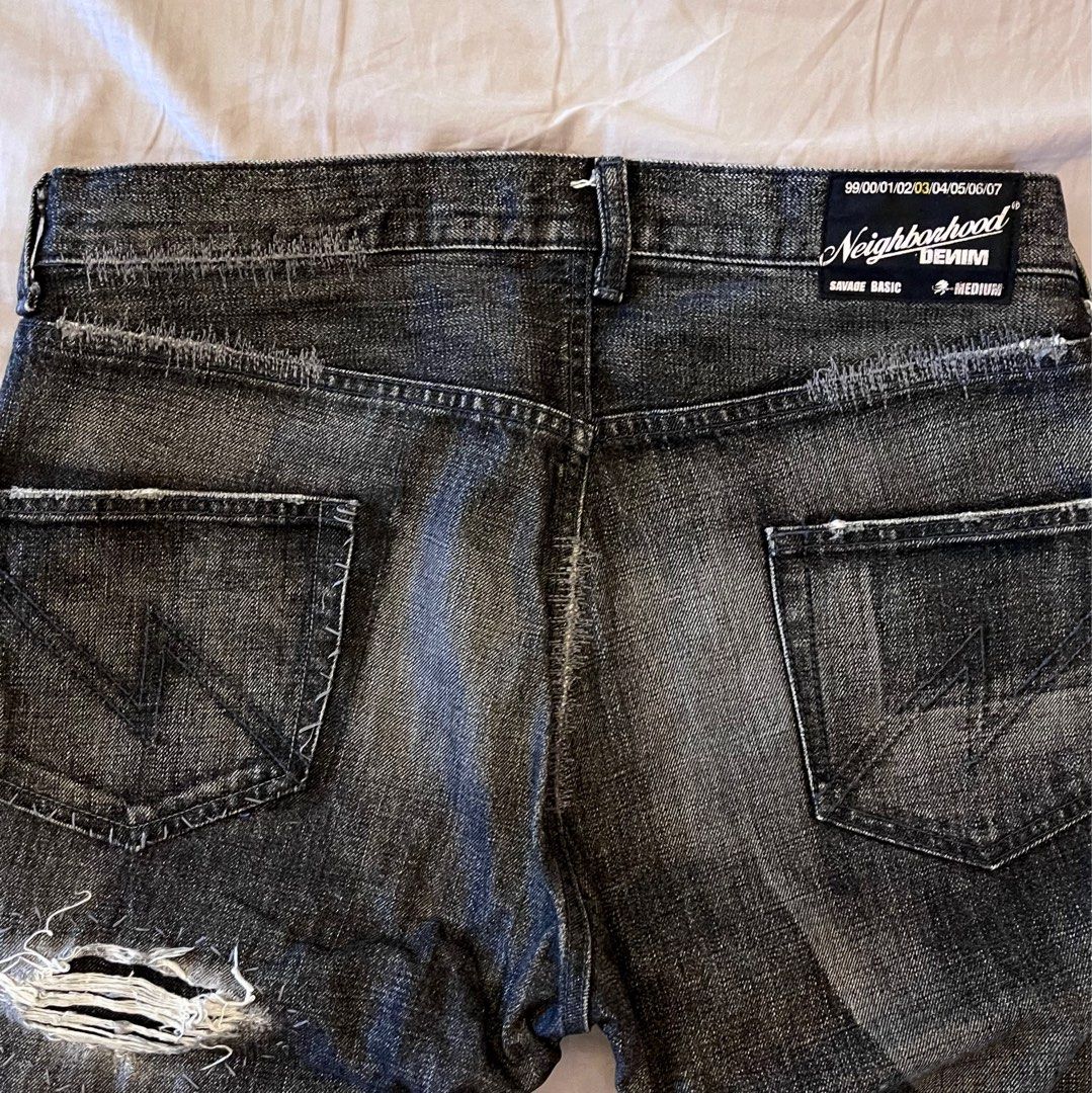 Neighborhood 03 Max Savage Denim, 男裝, 褲＆半截裙, 牛仔褲- Carousell