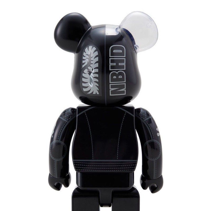 Neighborhood x BAPE Shark Be@rbrick NBHD 聯名公仔熊400% & 100% SET