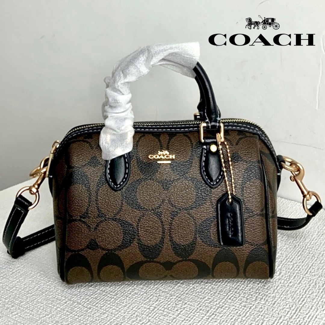 Coach boston bag size discount