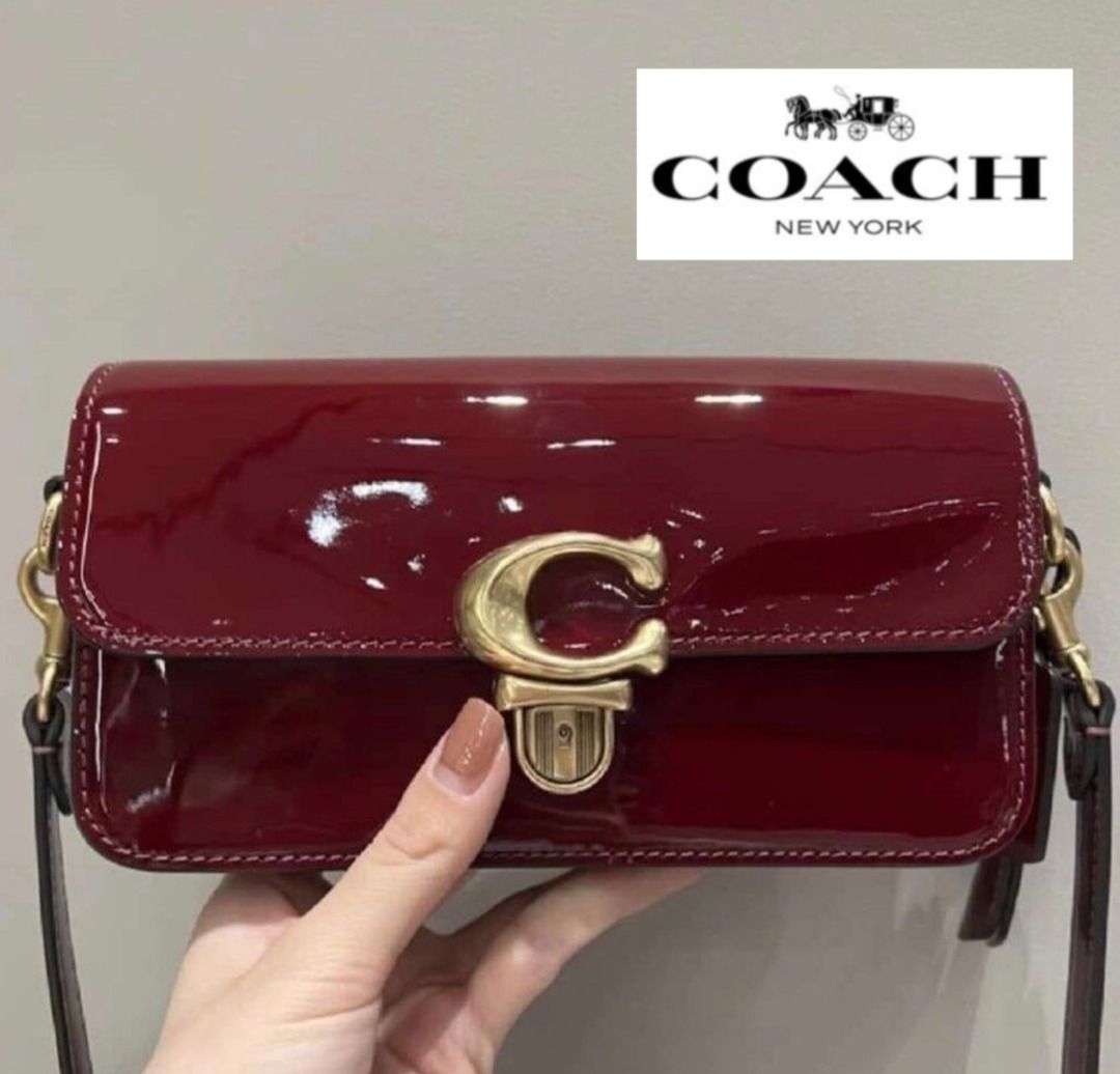 Coach maroon shop shoulder bag