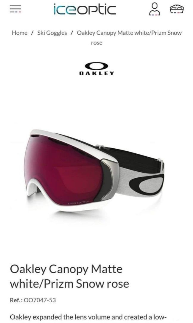 Oakley ski goggles original, Men's Fashion, Watches & Accessories