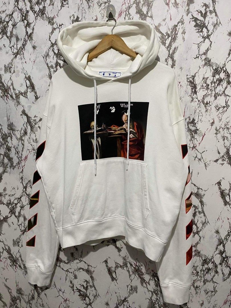 Off white hotsell jesus hoodie