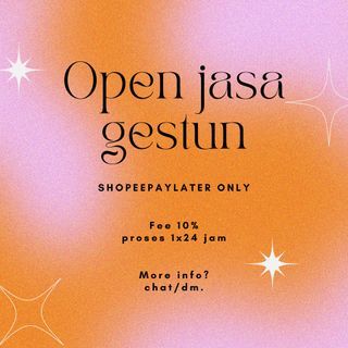 Open Jasa Gestun Spaylater