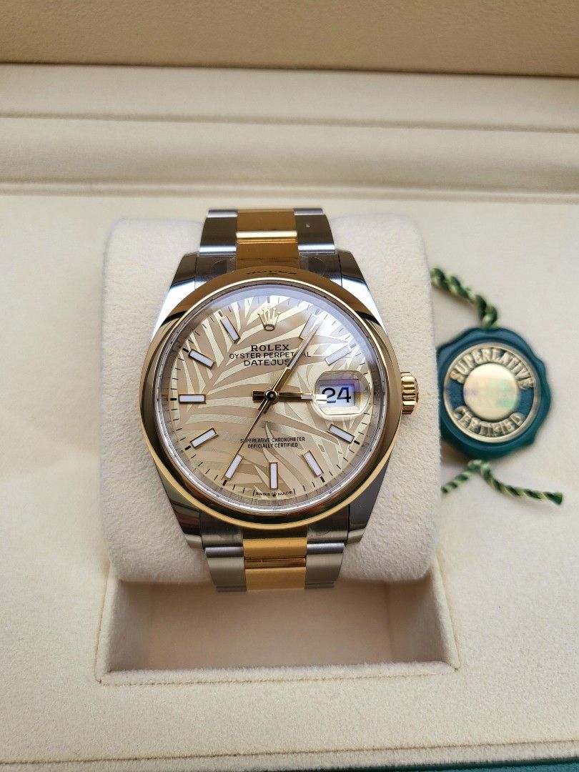 Palm Rolex DJ 36mm Luxury Watches on Carousell
