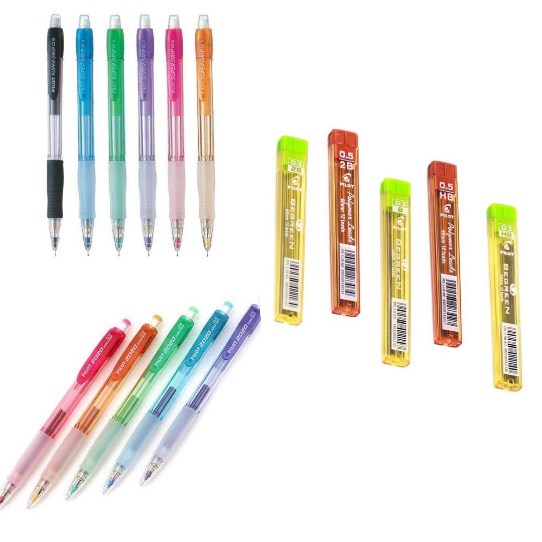 Pilot Mechanical Pencil 0.5 Bundle ( + 2 qty of Pencil lead), Hobbies