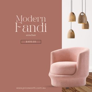 PInkc armchair