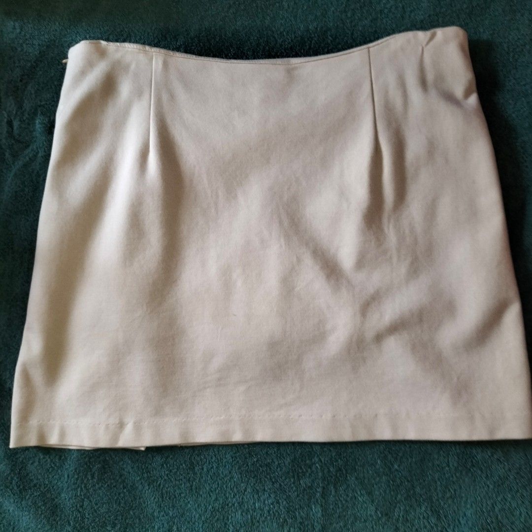 PRELOVED Plus Size XL Beige Khaki Skirt
