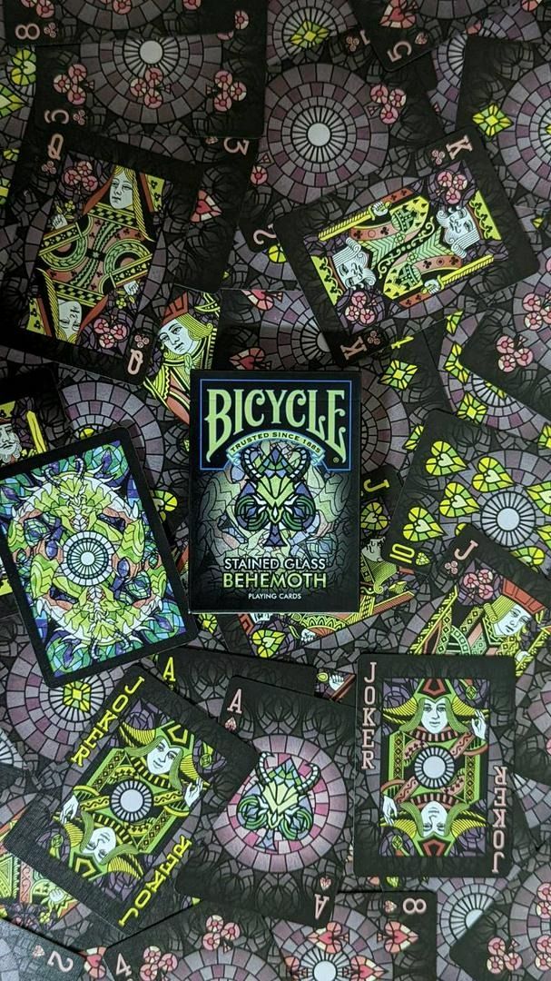 Poker Cards Bicycle Stained Glass Behemoth by Collectable