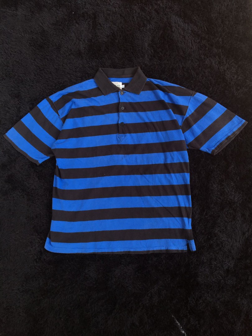 Polo shirt Benetron stripe on Carousell