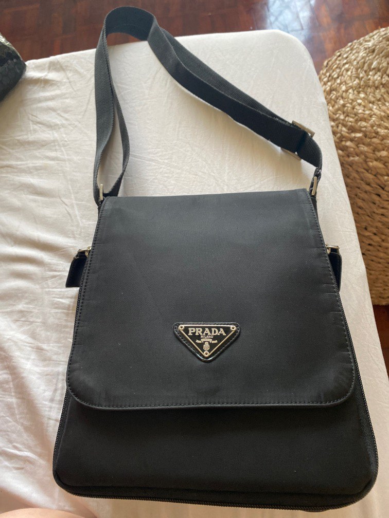 Prada nylon messenger bag on Carousell