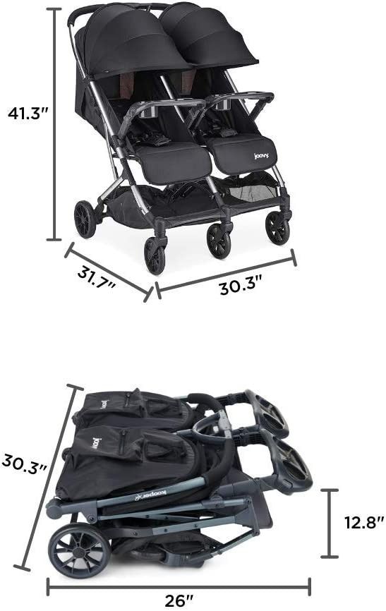 PROMO Joovy Kooper X2 Double Stroller Lightweight Travel
