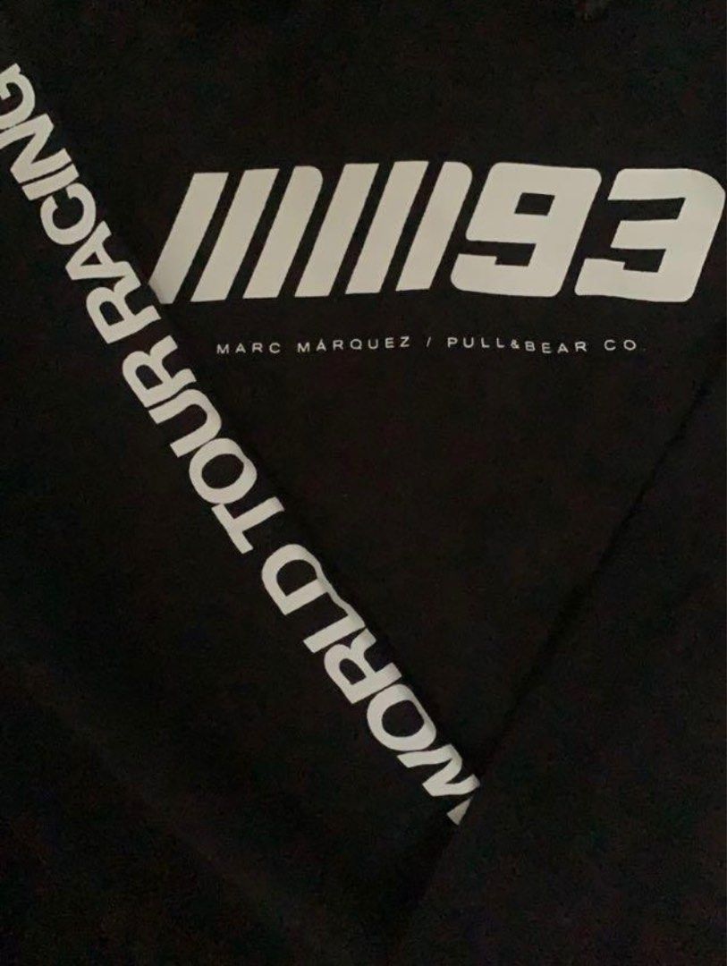 RARE PULL BEAR MARC MARQUEZ BLACK HOODIE AUTHENTIC