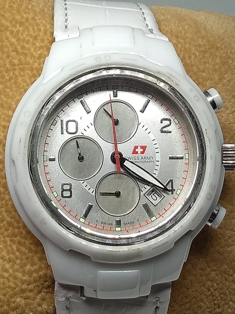 RARE WATCH SWISS ARMY ORIGINAL CERAMIC HCC 81675 6