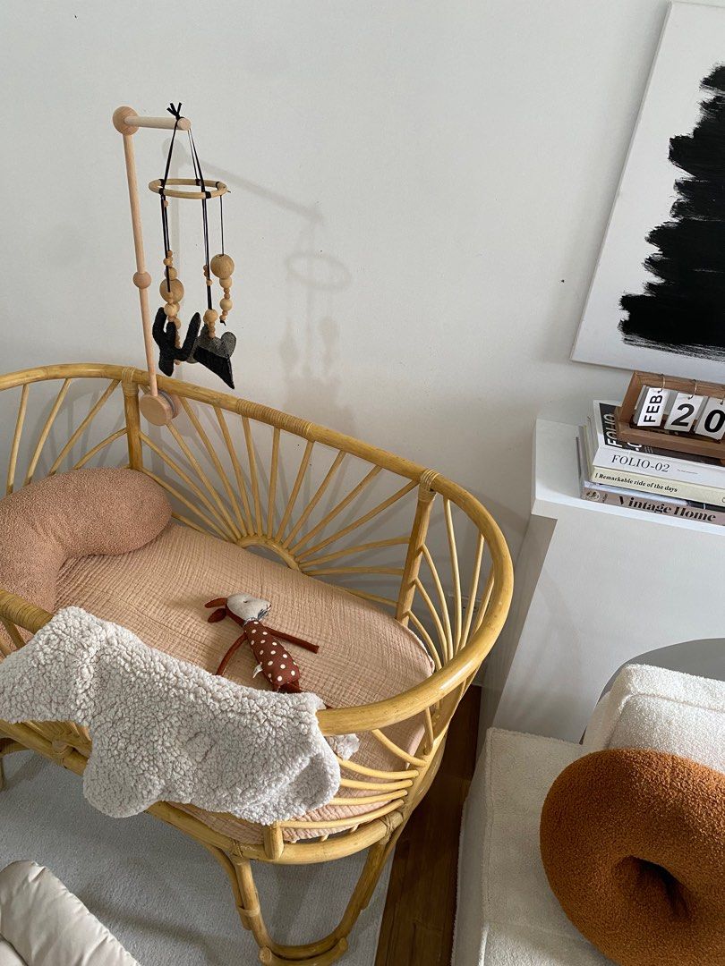rattan crib on Carousell