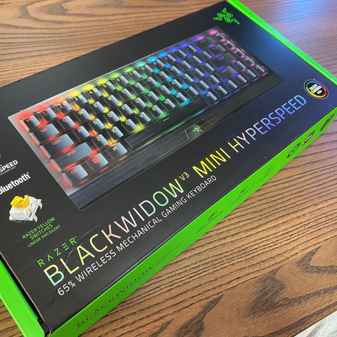 Razer Blackwidow v3 Mini Hyperspeed (Yellow), Computers & Tech, Parts