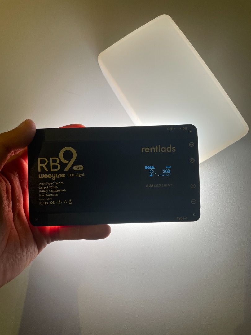 (RENT) Weeylite RB9 RGB Light, Photography, Photography Accessories ...