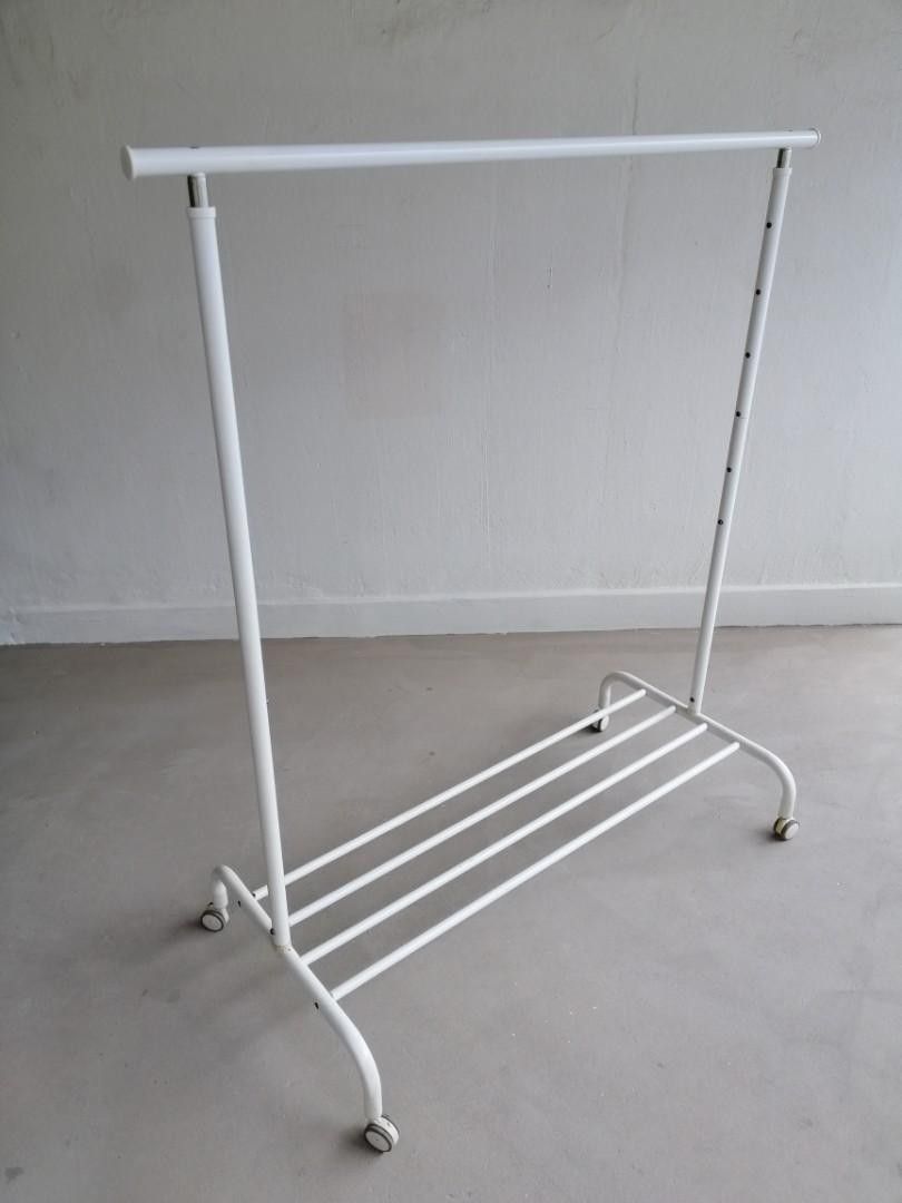 RIGGA IKEA CLOTHES RACK, Furniture & Home Living, Home Improvement ...