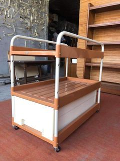 Risu service cart / service trolley

15L x 28W x 23H inches
With pullout drawer
In good condition