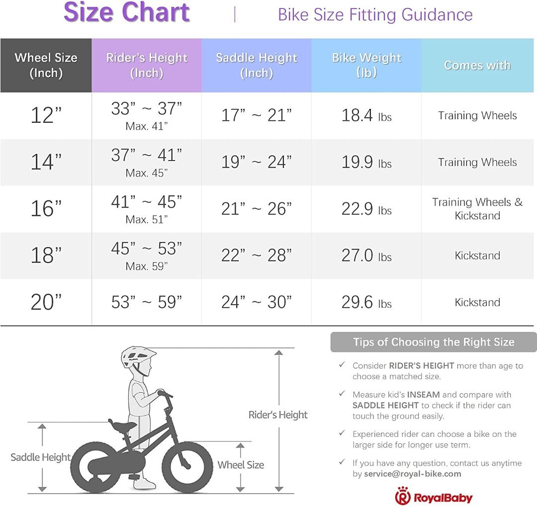 Royalbaby honey and top buttons kids bike