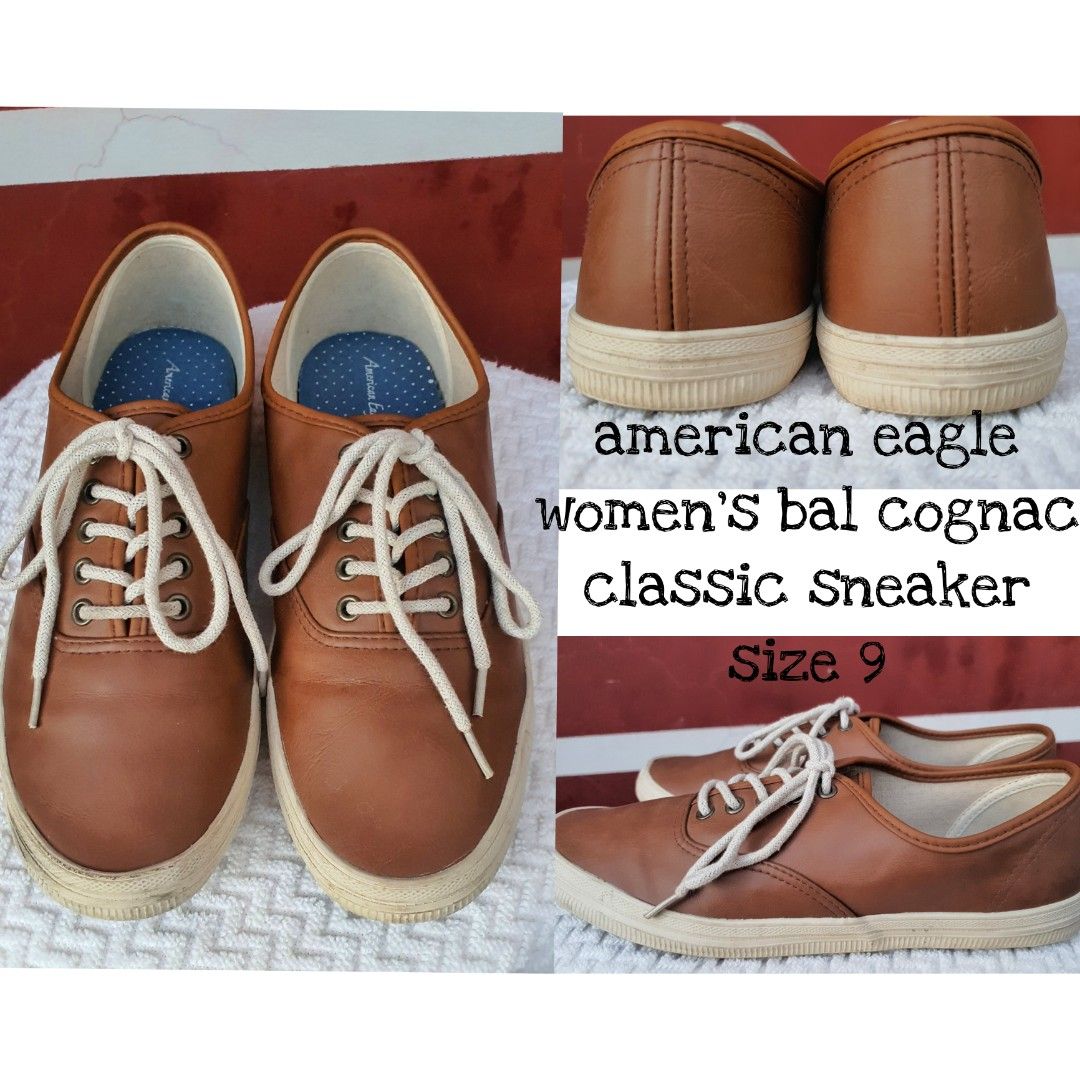 American Eagle Women s Bal Cognac Classic Sneaker Women s Fashion Footwear Sneakers on Carousell