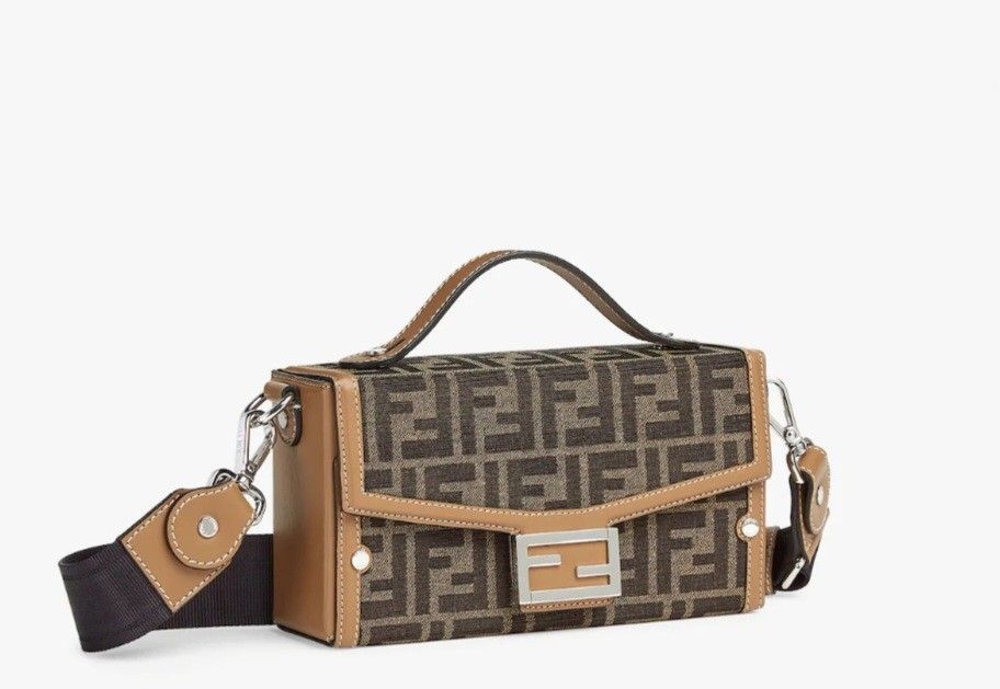 Fendi Baguette Soft Trunk Ff Fabric Bag in Blue for Men