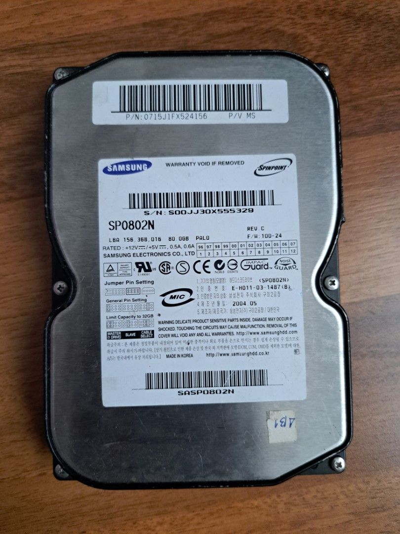 Samsung Hard Disk, Computers & Tech, Parts & Accessories, Hard Disks ...