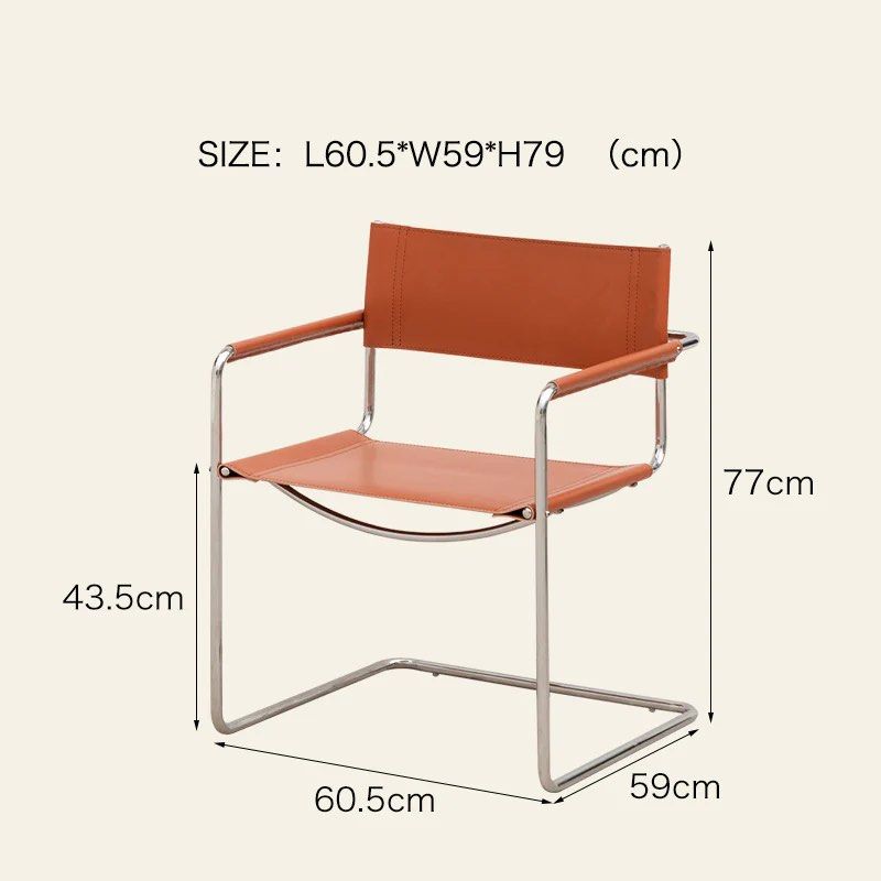 SANCTUARY Leather Dining Armchair (Set of 2), Furniture & Home Living