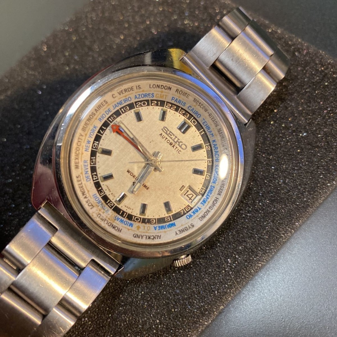 Seiko World Time GMT automatic 61176400, Men's Fashion, Watches