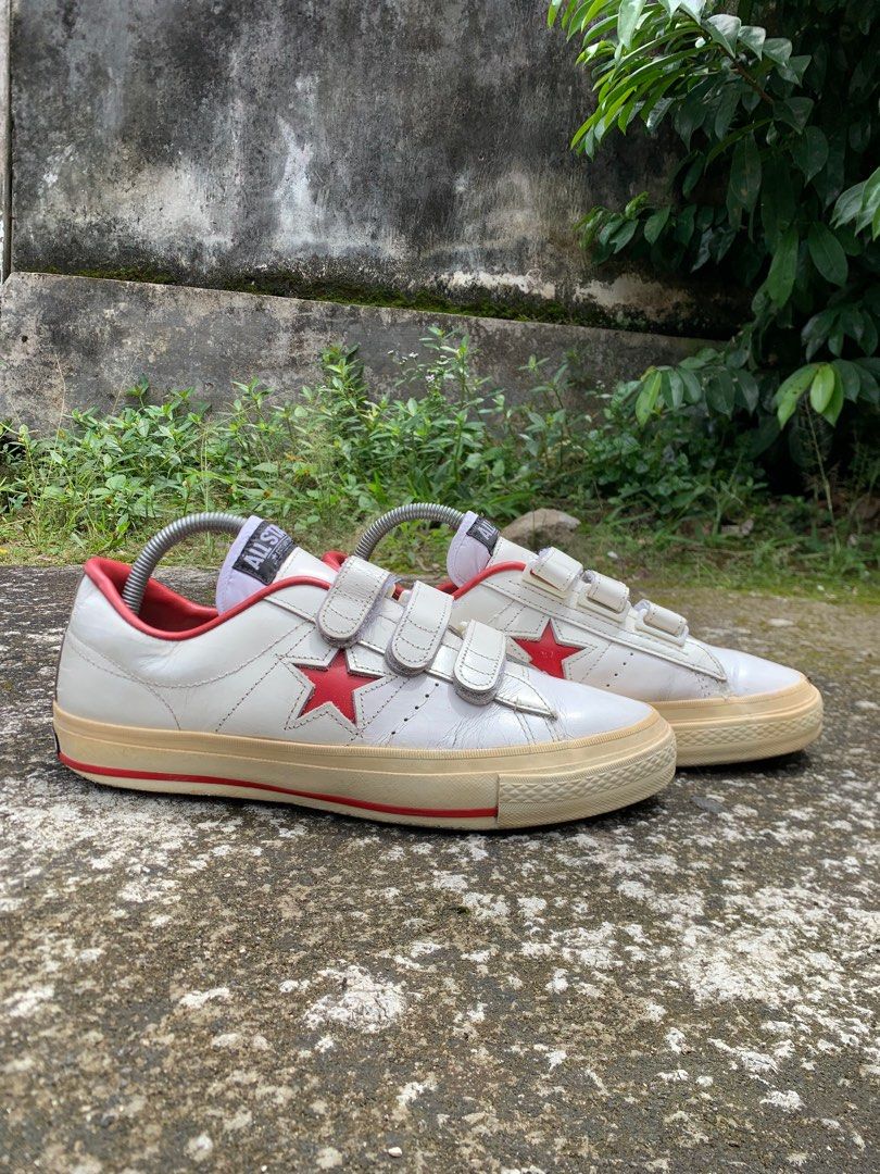 one star converse velcro