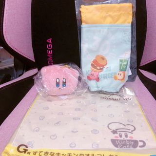 [Set] Kirby Mascot Plush and Water Bottle Pouch Set