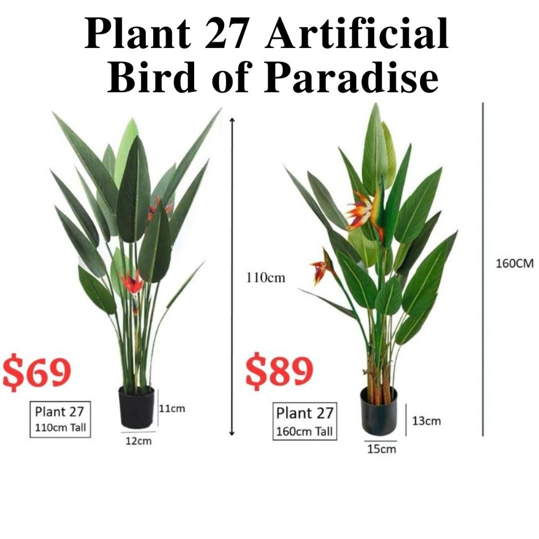 [SG STOCKS] Artificial Plant Bird of Paradise Fake Tree / Fake Plants