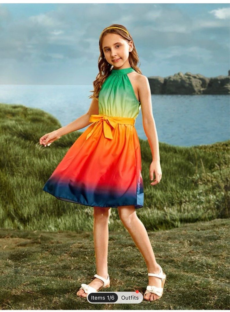 Shein colorful dress (Category: Babies & Kids Fashion) located in Mangatarem. Submitted by lccarousel (Listing ID 1216973920, Image 2). Description: Colorful dress from Shein Pinang outfit kng sa birthday. Mga 2 hours lng na gamit . Original price 500+.