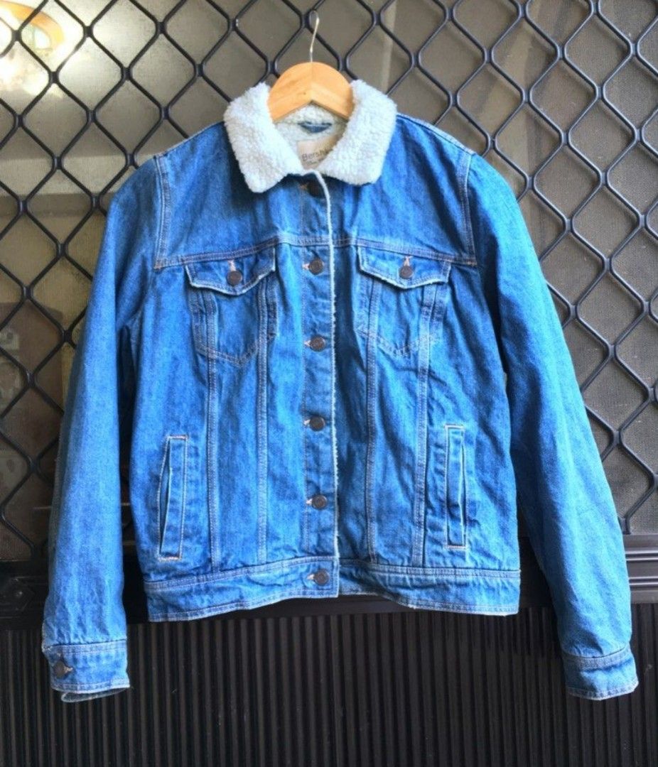 Sherpa Denim Jacket on Carousell